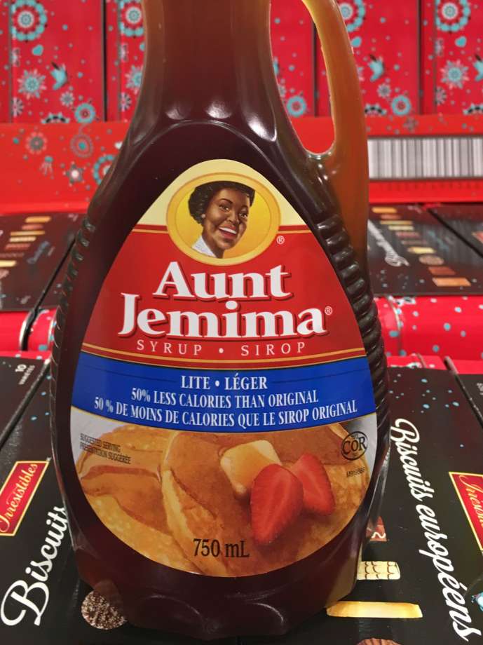 Aunt Jemima Syrup label in bottle. Aunt Jemima is a brand of pancake mix, syrup, and other breakfast foods owned by the Quaker Oats Company . (Photo by Roberto Machado Noa/LightRocket via Getty Images) Photo: Roberto Machado Noa/LightRocket Via Getty Images / © 2016 Roberto Machado Noa